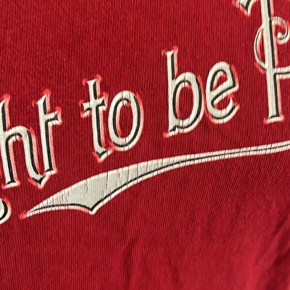 Y2K Taught To Be Proud Red Graphic Shirt Music Band Jam Band San Francisco - Picture 7 of 9